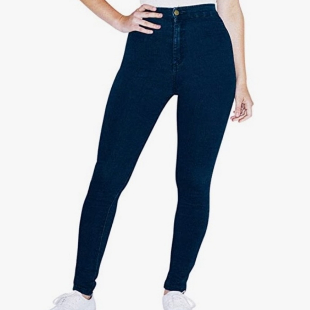 American Apparel skinny jeans hot pants dark denim NWOT